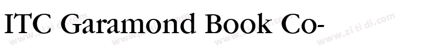 ITC Garamond Book Co字体转换
